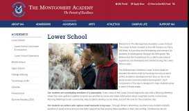 
							         Lower School - The Montgomery Academy								  
							    
