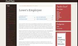 
							         Lowe's Employee Email Login – My Lowe's Life Employee ...								  
							    
