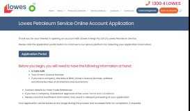 
							         Lowes Petroleum Service Online Account Application - Lowes ...								  
							    
