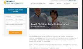 
							         Loyal Christian Benefit Association | Comparing Medicare ...								  
							    