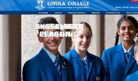
							         Loyola College A Catholic co-educational College in the Ignation ...								  
							    