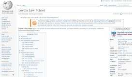 
							         Loyola Law School - Wikipedia								  
							    