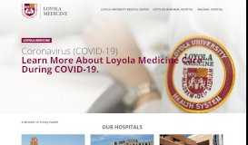 
							         Loyola Medicine | Leader in Academic Medicine & Healthcare Services								  
							    