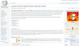 
							         Loyola Senior High School, Mount Druitt - Wikipedia								  
							    