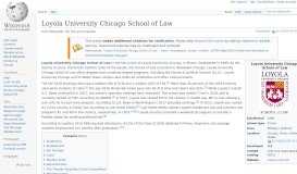 
							         Loyola University Chicago School of Law - Wikipedia								  
							    