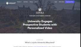 
							         Loyola University Engages Students with Personalized Video | Vidyard								  
							    