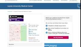 
							         Loyola University Medical Center | MedicalRecords.com								  
							    