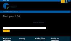 
							         LPA - Planning Portal								  
							    