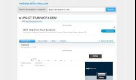 
							         lpq.ct-teamworx.com at Website Informer. TeamworX. Visit Lpq ...								  
							    
