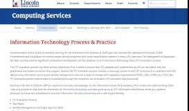 
							         LPS Computing Services | Information Technology Process & Practice								  
							    