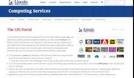 
							         LPS Computing Services | The LPS Portal								  
							    