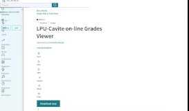 
							         LPU-Cavite on-line Grades Viewer - Scribd								  
							    