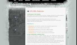 
							         LPU ODL Features | Lovely Professional University								  
							    