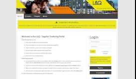 
							         L&Q Supplier Tendering Portal - Home								  
							    