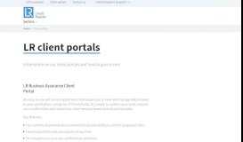 
							         LR client portals - Lloyd's Register								  
							    