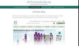
							         LR World Online Shop: Webshop von LR Health & Beauty Systems								  
							    