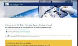 
							         LRP Online Application System (OAS) | NIH: Division of Loan ...								  
							    