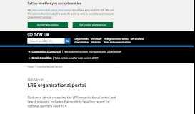 
							         LRS organisational portal - GOV.UK								  
							    