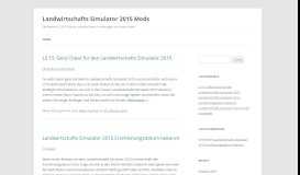 
							         LS 2015 Mods und News - Landwirtschafts Simulator 15 Portal								  
							    