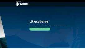 
							         LS Academy by LS Retail: training courses & certification made easy								  
							    