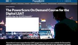 
							         LSAT On Demand Course | PowerScore								  
							    