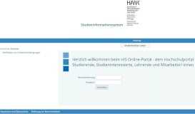 
							         LSF Studieninformationssystem - VZ - HAWK								  
							    