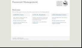 
							         LSHTM Password Management								  
							    