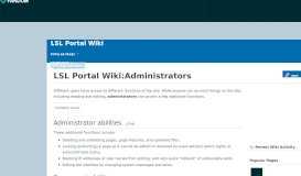 
							         LSL Portal Wiki:Administrators - Fandom								  
							    
