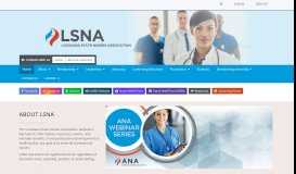
							         LSNA – Louisiana State Nurses Association – … leading the way!								  
							    