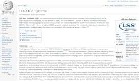
							         LSS Data Systems - Wikipedia								  
							    