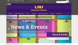 
							         LSU Graduate School - Louisiana State University								  
							    