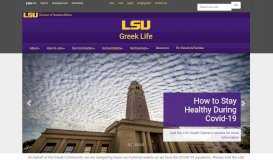 
							         LSU Greek Life - Louisiana State University								  
							    