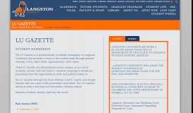 
							         LU Gazette | Langston University								  
							    