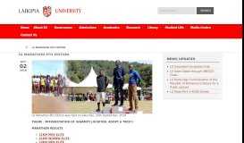 
							         LU MARATHON 8TH EDITION | Laikipia University								  
							    