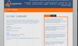 
							         LU-OKC Library | Langston University								  
							    