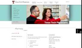 
							         Lubbock Pharmacy - Texas Tech Physicians								  
							    