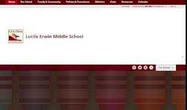 
							         Lucile Erwin Middle School / Homepage - Thompson School District								  
							    