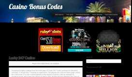 
							         Lucky 247 Casino no deposit bonus codes								  
							    