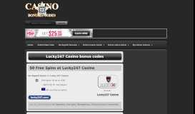 
							         Lucky247 Casino bonus codes | No deposit bonus blog								  
							    