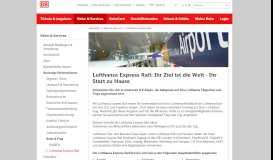 
							         Lufthansa Express Rail: die optimale Kombination von Zug und Flug								  
							    