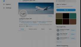 
							         Lufthansa Open API (@LH_API) | Twitter								  
							    
