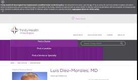 
							         Luis F. Diez-Morales MD | Hartford - Saint Francis Hospital								  
							    