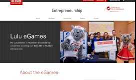 
							         Lulu eGames | Entrepreneurship | NC State University								  
							    