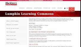 
							         Lumpkin Learning Commons - Blackburn College								  
							    