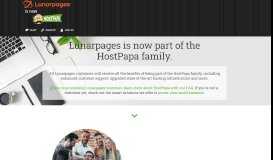 
							         Lunarpages is now HostPapa - Web Hosting, email & domains								  
							    