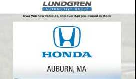 
							         Lundgren Honda of Auburn & Greenfield | Lundgren Collision Center								  
							    