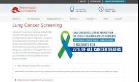 
							         Lung Cancer Screening - Peninsula Imaging								  
							    