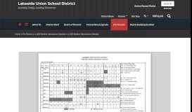 
							         LUSD Student Attendance Calendar - Lakeside Union School District								  
							    