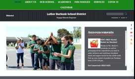 
							         Luther Burbank School District / Overview								  
							    