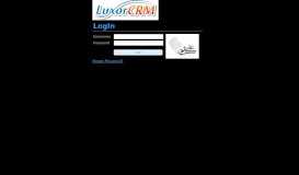 
							         Luxor CRM 2.0 - Login								  
							    